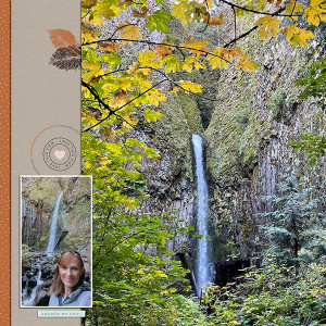 Dry Creek Falls In The Fall