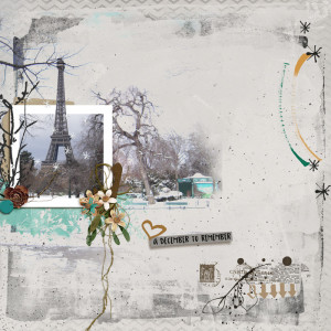 Paris under the snow