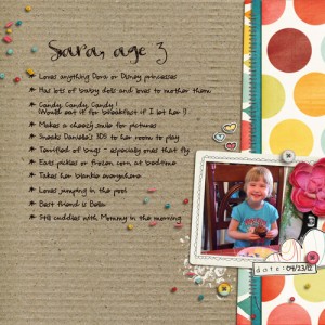 Sara, Age 3