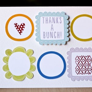 Thank You card with frames