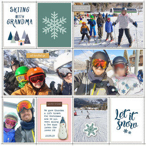 skiing with grandma