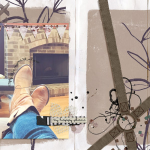 My Happy Place - enjoy this moment alone - Scraplift Challenge