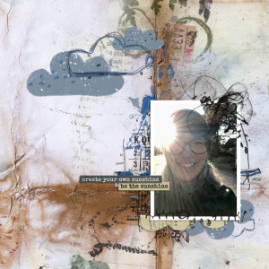 Be the sunshine - Rachel Jefferies January Mixed Media challenge