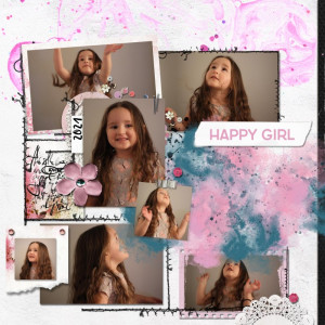 MOC 10: DAY 21: Combine 2 templates: Happy girl