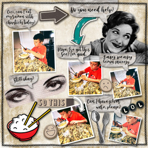 MOC10 Day 24 {Eating Ramen Noodles With Chopsticks}