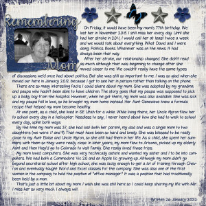MOC 10 Day 26 - Remembering Mom