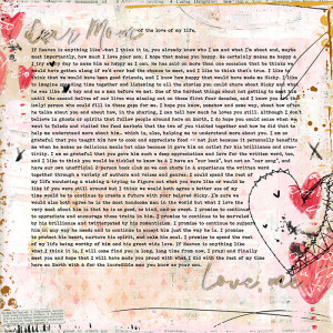Day 26: Dear Mom of the Love of My Life