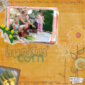 Huskin' Corn