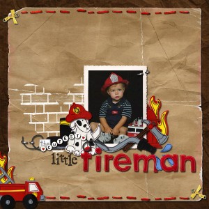 the cutest little fireman