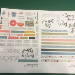 March agenda stickers