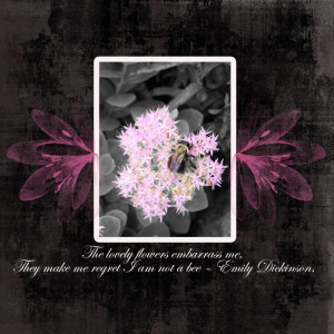 March 2022 Scraplift Challenge The Lovely Flowers And Bee Take 2
