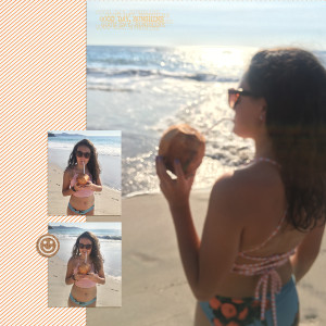 Halle with coconut