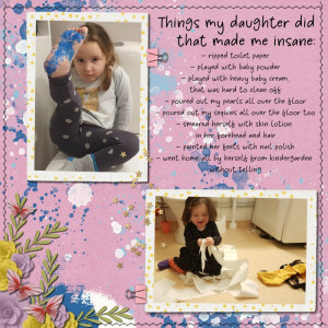 Things my daughter did
