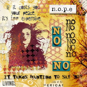 April Art Journaling Week 1 {Just Say NO!}
