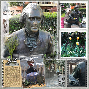 Thomas Jefferson Bronze Statue