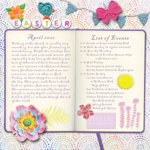 April 2022 Journaling Challenge - Easter