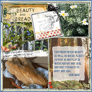 Art Journaling Wk4 April Beauty & Bread