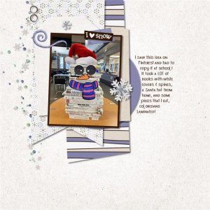 May 2022 SWL MIS Template Challenge "Book Snowman"