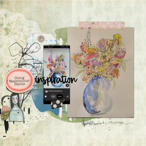 Insd Slow Justine - watercolour vase
