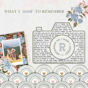 What I Want To Remember