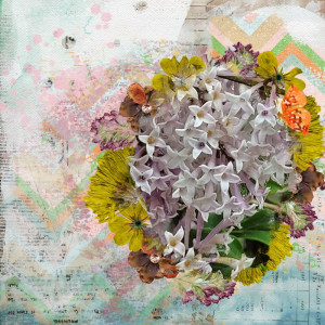 Rachel Mixed Media Challenge Lilacs May 2022