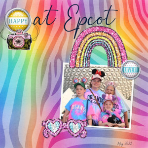 Happy at Epcot