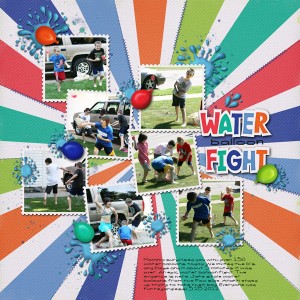water balloon fight