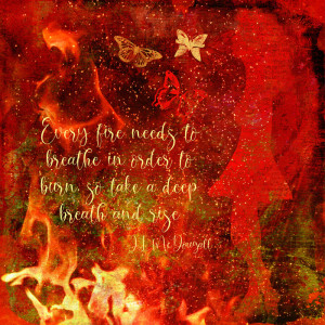 Fire - October Art Journal Muse Week 3