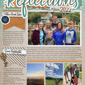 2022 Reflections Taylor Family Newsletter