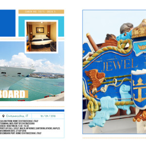 Mediterranean Cruise 2018 Photo Album - DOUBLE SPREAD #2