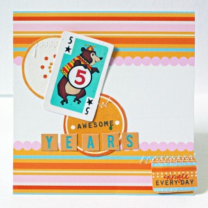 5th Anniversary card