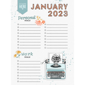 Jan 2023 Bujo Goals
