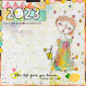 January 2 Art Journaling - Positive