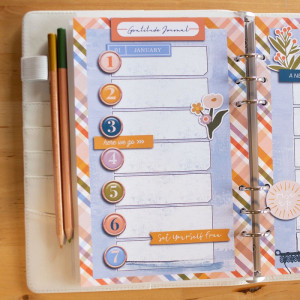 Gratitude Journal -- Planner Hybrid (left page)
