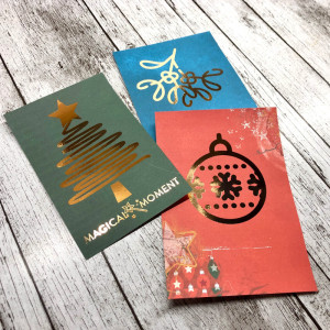 Hybrid foiled cards