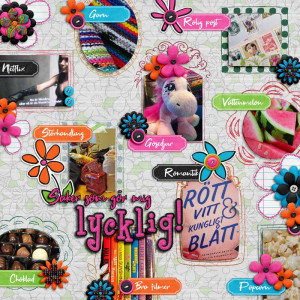 January 12 Happy Layout - Things That Make Me Happy