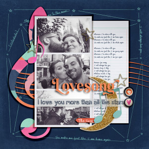 MOC11 - Day 13 // Scrap A Page With Lyrics