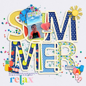 Jan 12:  Create A Happy Page(Summer)