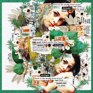 Rachel Jefferies : Mixed Media Challenge : January 2023 : New Beginnings