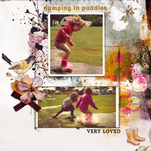 jumping in puddles