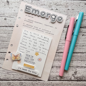 January MPM One Little Word Emerge