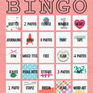 Kim Jensen February BINGO Challenge