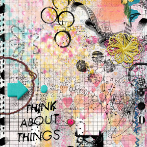 2023 Feb - Art Journaling - Week 1 - Circles