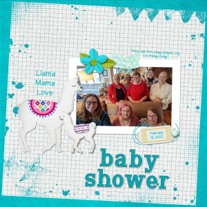 Llama Mama Love Baby Shower