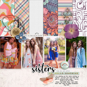 Sisters- Scrap Gals Make it March Day 27 Challenge