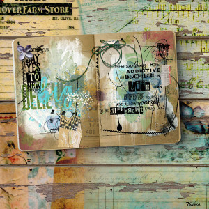 2023 04 Art Journaling - Week 1 - Word "Allow"