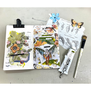 Butterfly Art Journal Page