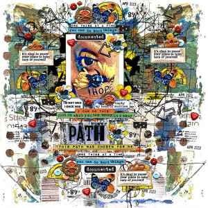 Rachel Jefferies-Mixed Media Challenge-April 2023-Tough Times