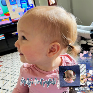 Molly's First Pigtails!