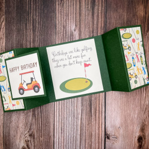 Golfing Birthday Card